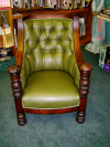 Tufted Chair front view after restoration
