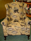 Novelty Print tapestry Chair