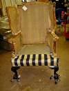 Wing chair-During restoration