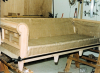 Custom-made burlap frame